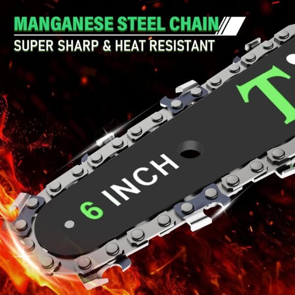 Tietoc Mini Chainsaw 6 Inch with 2 Batteries - Image 6