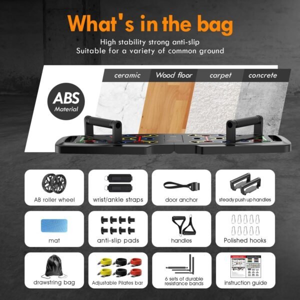 Push Up Board,Home Gym,Portable Exercise Equipment - Image 6