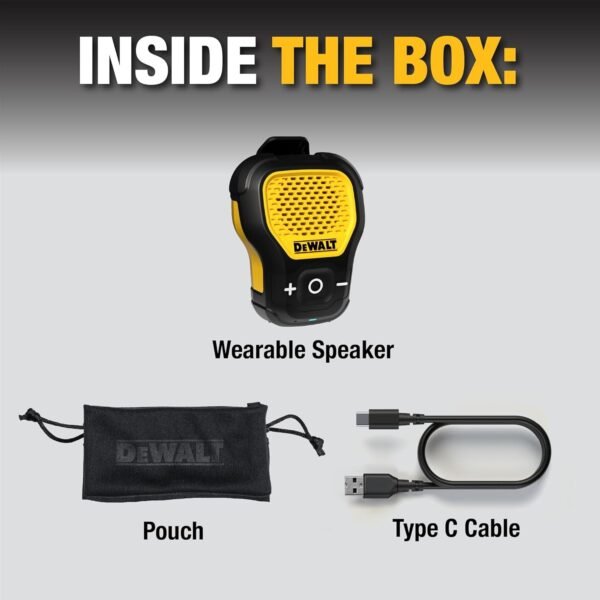 DEWALT Wearable Bluetooth Speaker (Updated Version) - Image 6