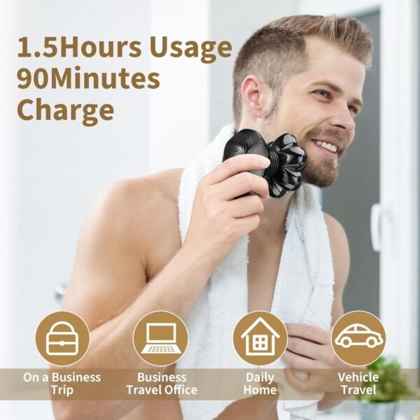 Head Shavers for Bald Men: 5-in-1 Electric Razor - Image 2