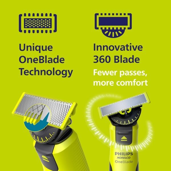 Philips Norelco OneBlade 360 Hybrid Face, Electric Beard Trimmer - Image 2