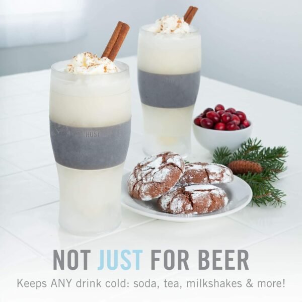 Host FREEZE Beer Glasses, 16oz, Freezable Pint Glasses - Image 2