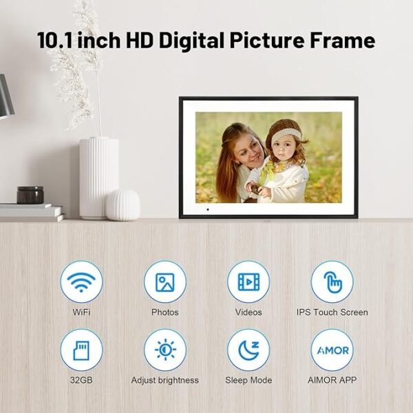 Digital Photo Frame 10.1 Inch WiFi Digital Picture Frame - Image 4