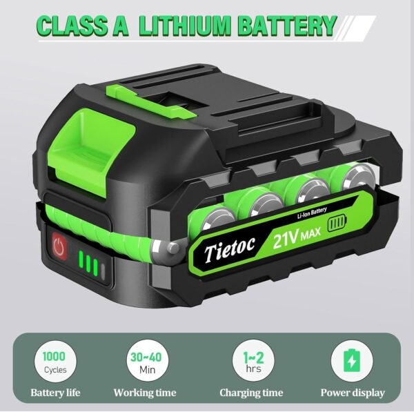 Tietoc Mini Chainsaw 6 Inch with 2 Batteries - Image 3