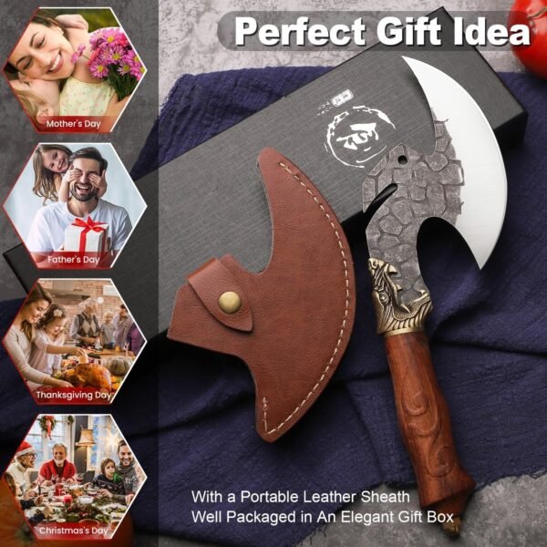 ROCOCO Viking Cleaver Knife Butcher Meat Cutting - Image 5
