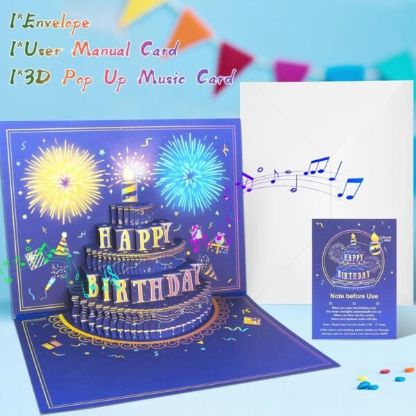 Upgraded 3D Pop‑Up Firework Birthday Card - Image 4