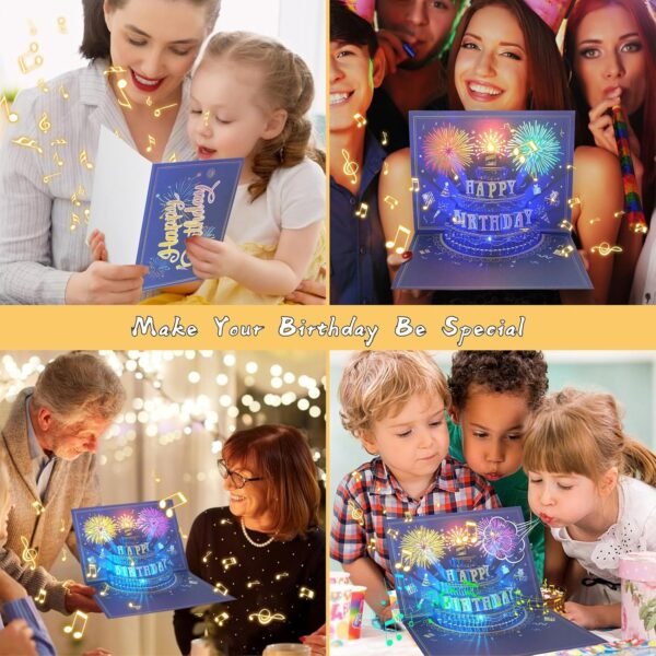 Upgraded 3D Pop‑Up Firework Birthday Card - Image 5